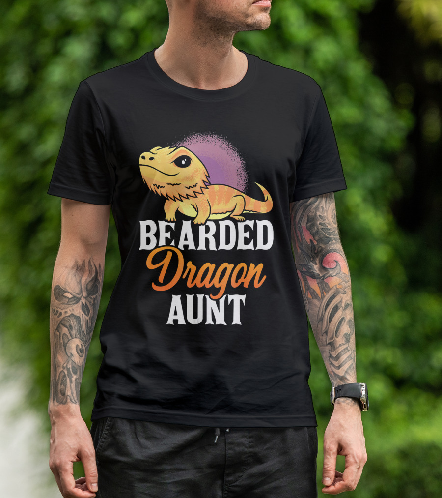 Bearded Dragon Aunt Lizard Lovers T-Shirt