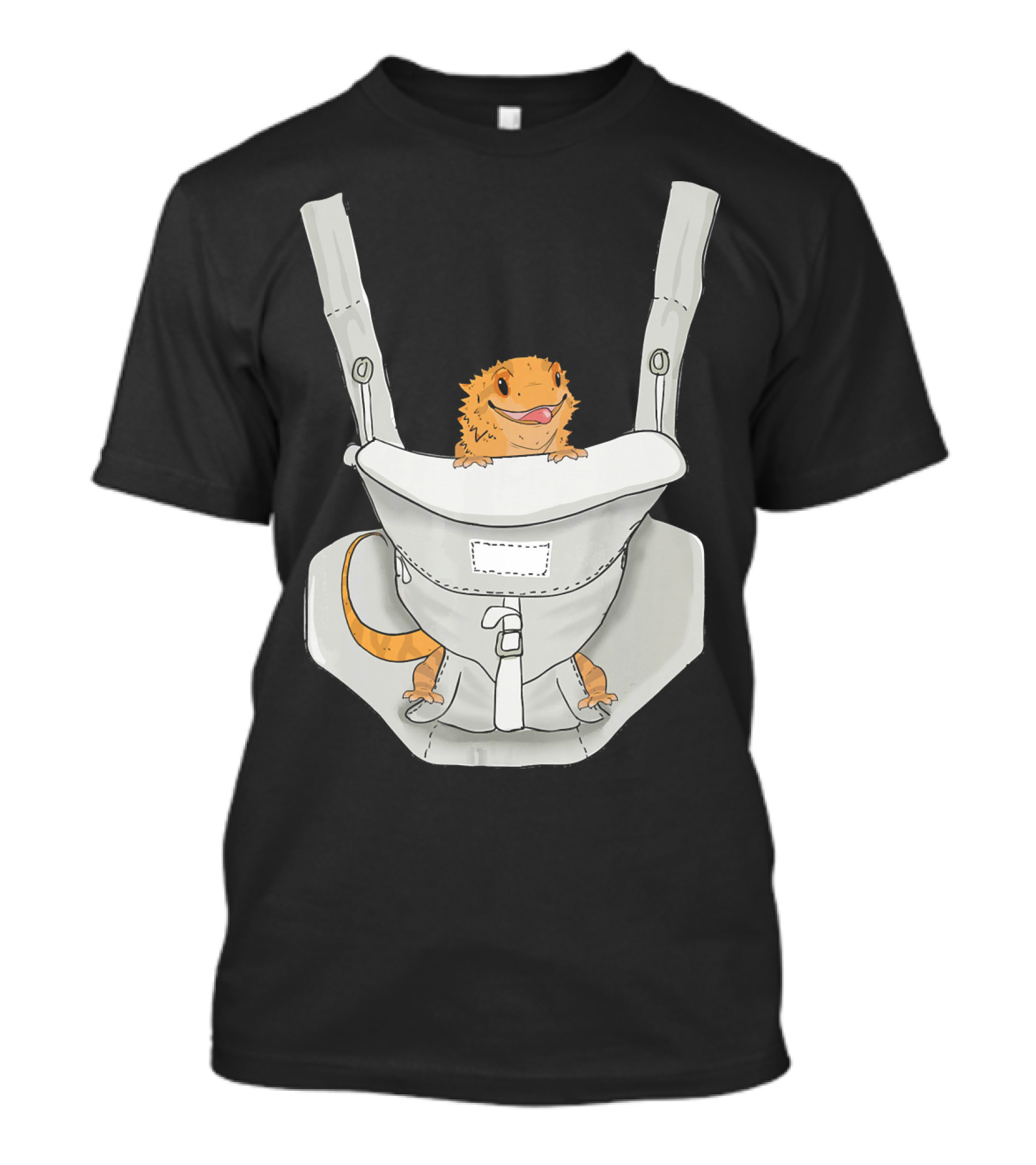 Bearded Dragon In A Baby Carrier T-Shirt