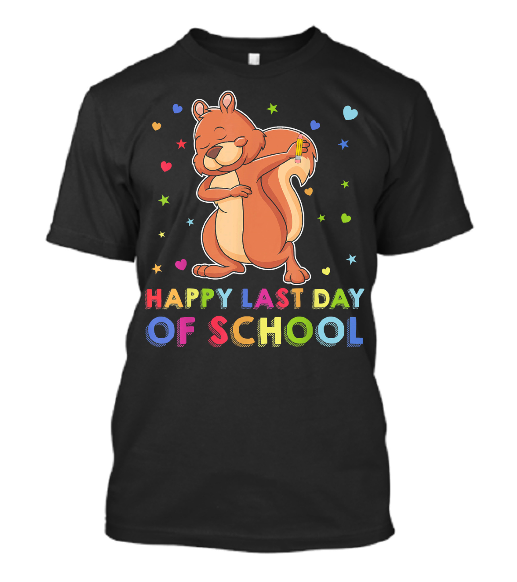 Dabbing Squirrel Happy Last Day Of School T-Shirt