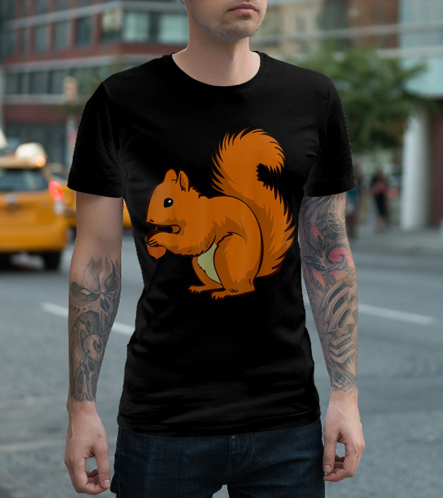 Brown Squirrel Nutty Acorn Rodent T-Shirt