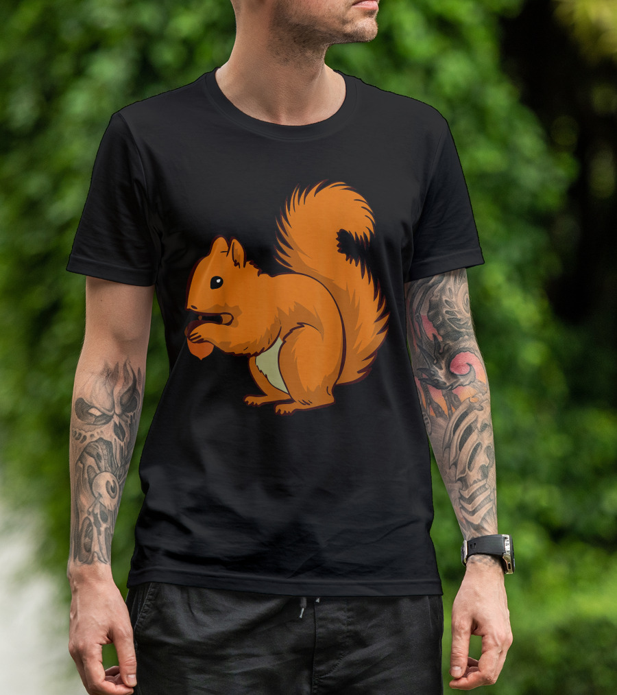 Brown Squirrel Nutty Acorn Rodent T-Shirt