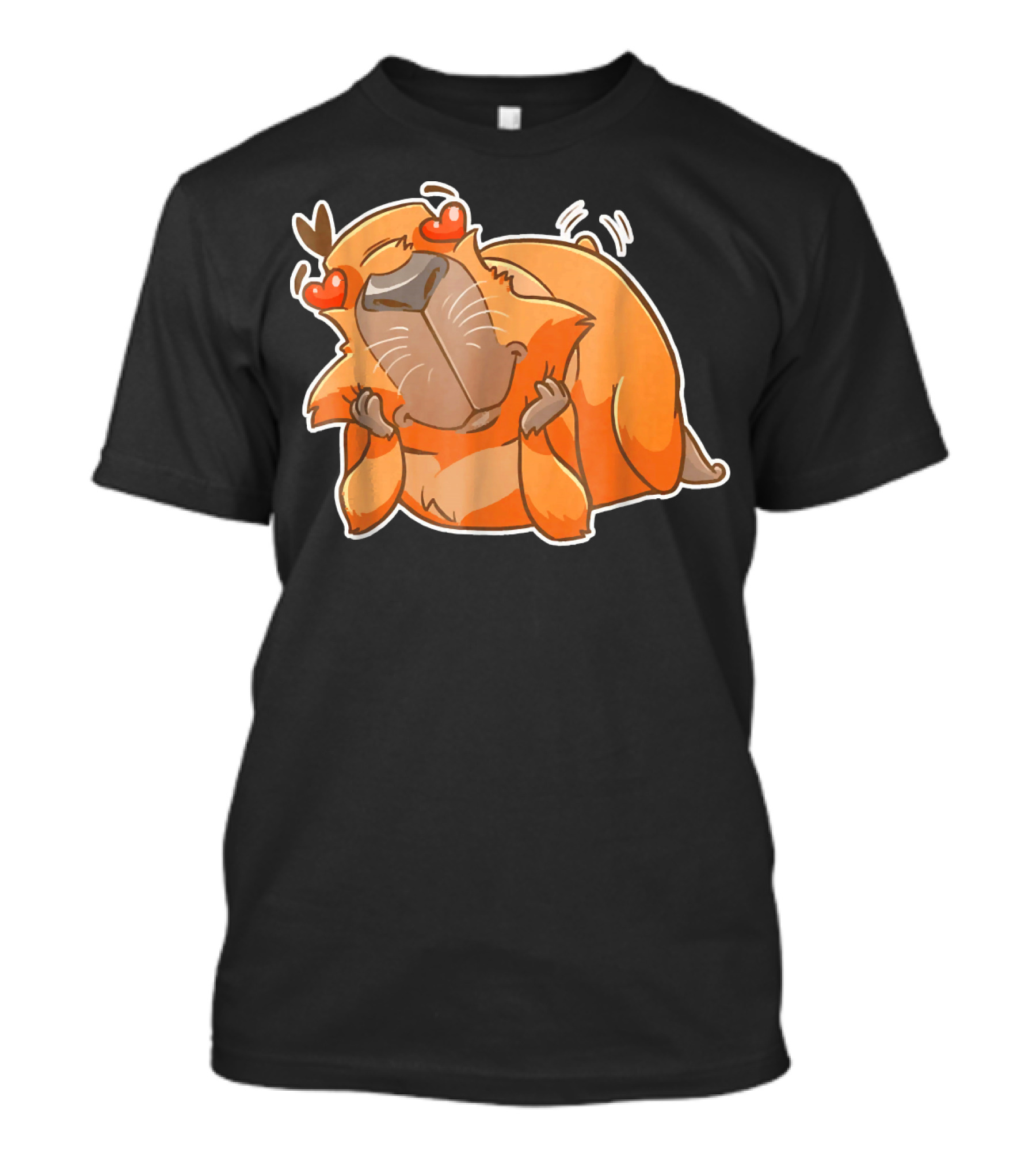 Capybara Love Cute Guinea Pig Heart Eyes Adorable T-Shirt