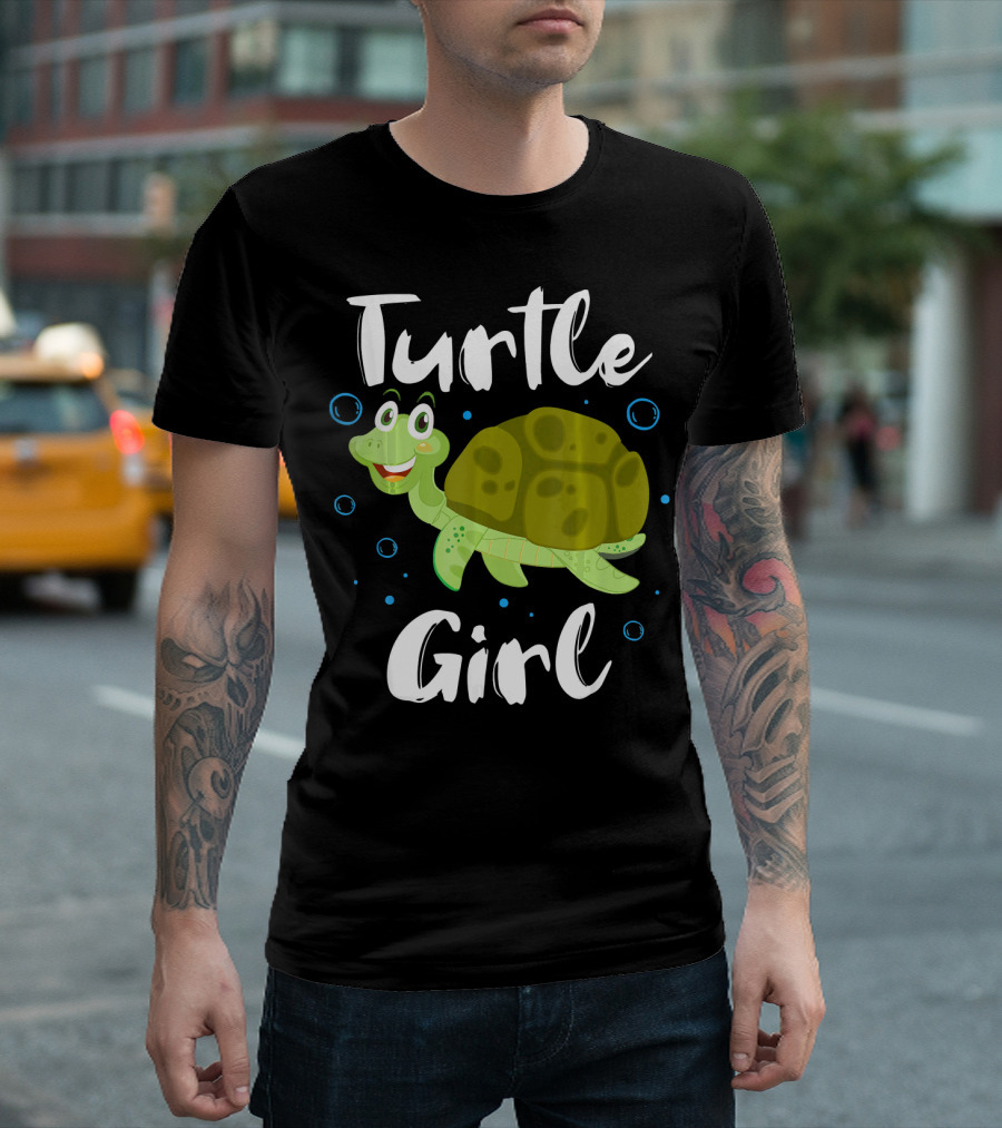 Turtle Girl Cute Tortoise Sea Turtles T-Shirt