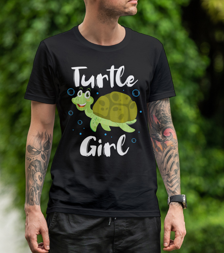 Turtle Girl Cute Tortoise Sea Turtles T-Shirt