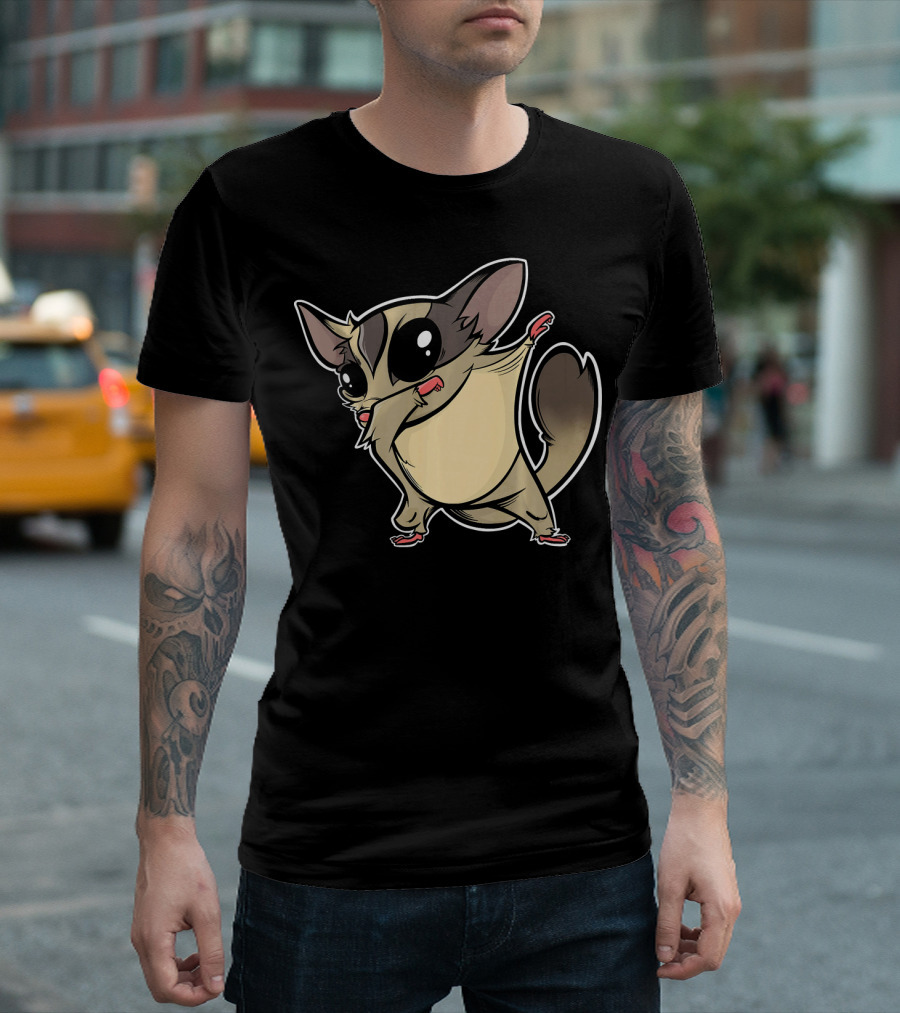Dabbing Sugar Glider with Cute T-Shirt