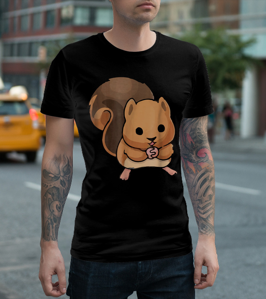 Cute Squirrel Adorable Cartoon T-Shirt
