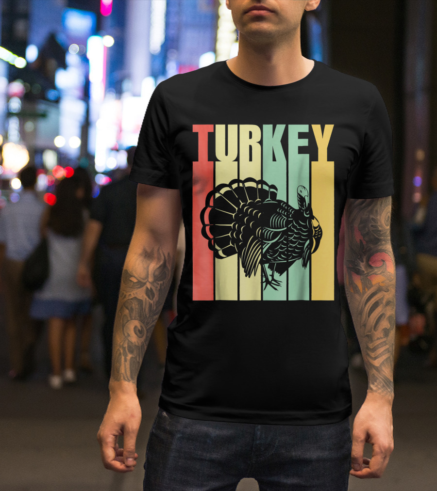 Classic Vintage Retro Turkey Stripes T-Shirt