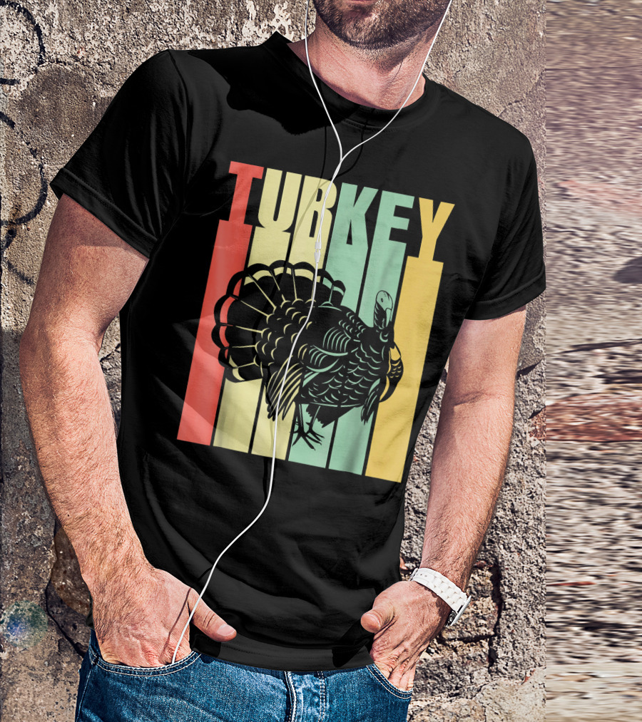 Classic Vintage Retro Turkey Stripes T-Shirt