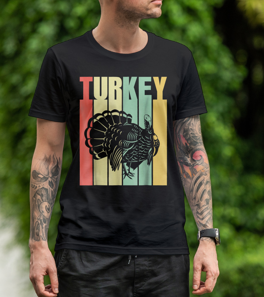 Classic Vintage Retro Turkey Stripes T-Shirt