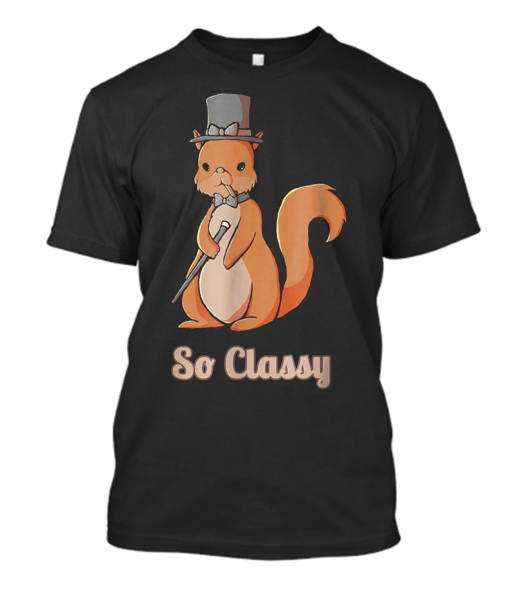Cute Cartoon Dapper Squirrel So Classy T-Shirt