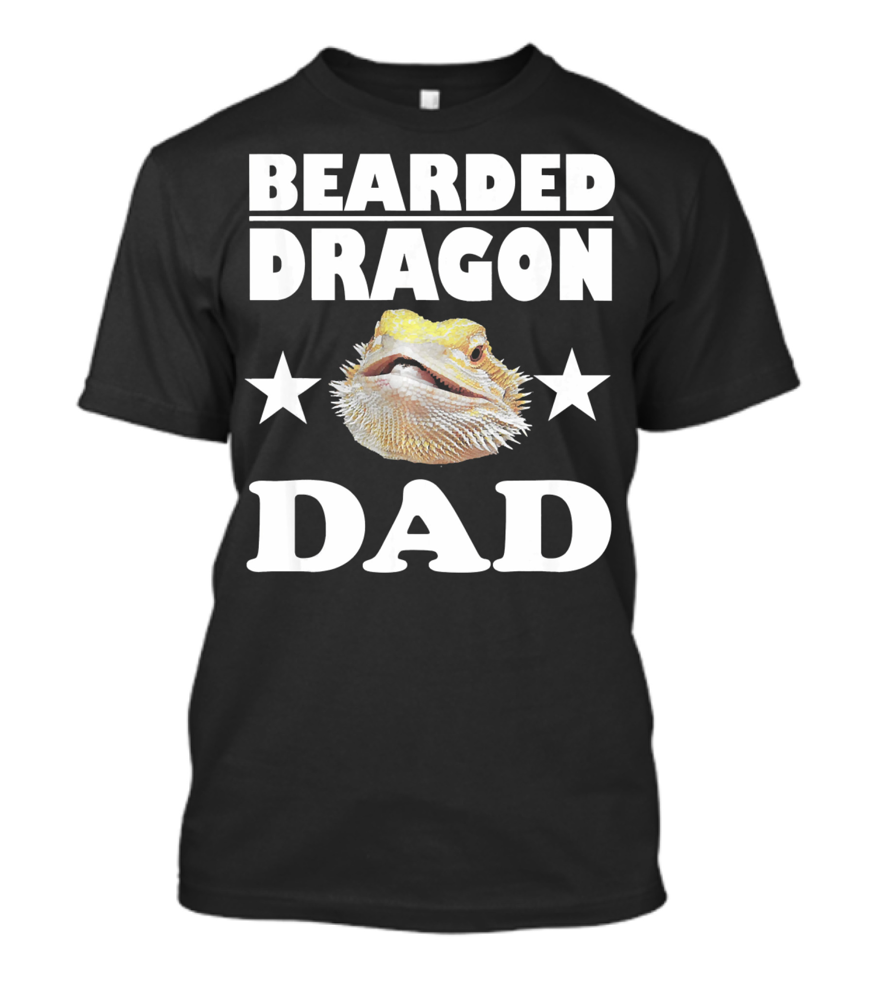 Bearded Dragon Dad Father Stars T-Shirt