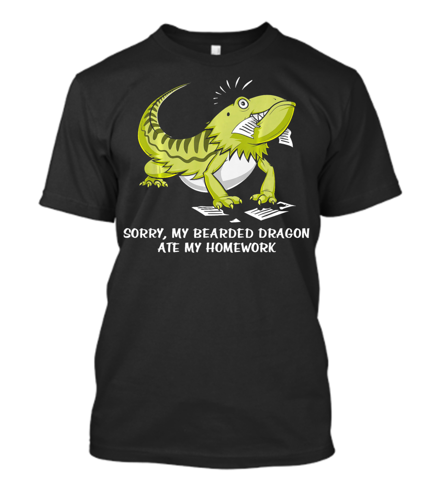Sorry My Bearded Dragon Ate My Homework Funny Liz T-Shirt