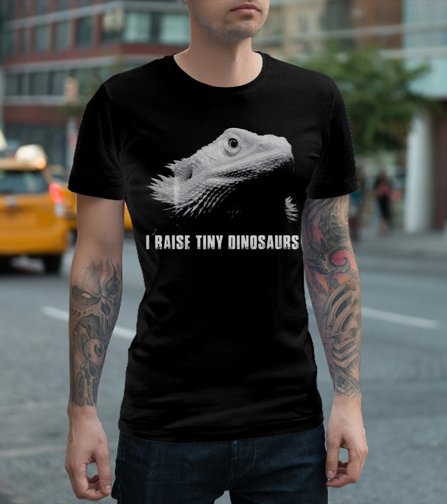 Bearded Dragon Lizard Lover I Raise Tiny Dinosaurs T-Shirt