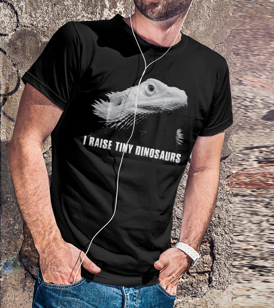 Bearded Dragon Lizard Lover I Raise Tiny Dinosaurs T-Shirt