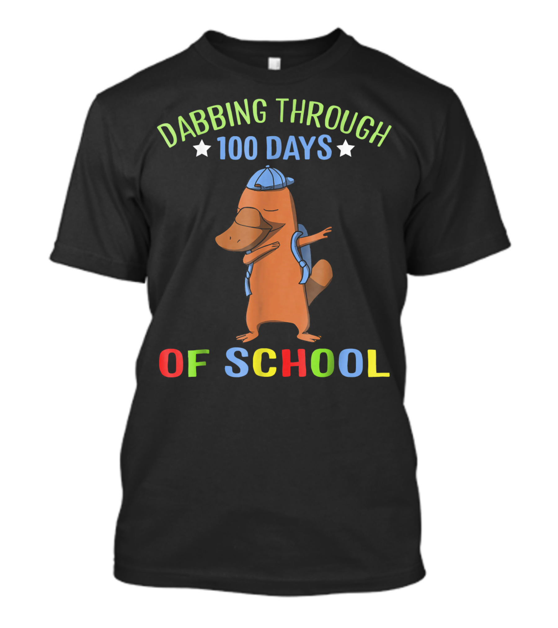 Dabbing Through 100 Days Of School Platypus T-Shirt