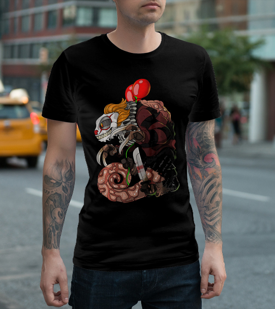 Halloween Chameleon Pennywise Killer Horror T-Shirt