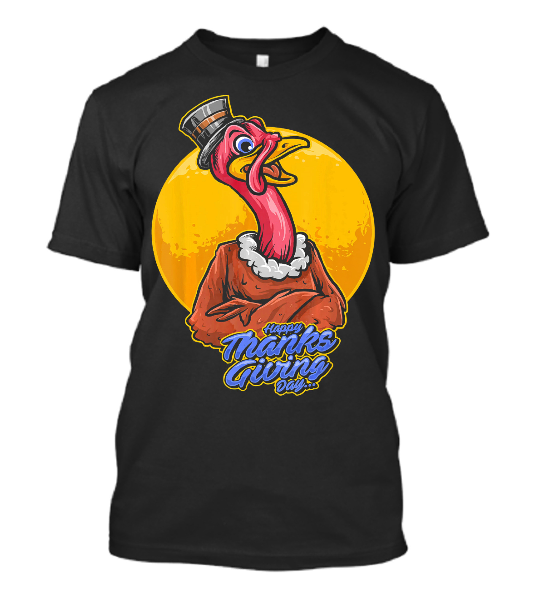 Happy Thanksgiving Day Funny Turkey T-Shirt