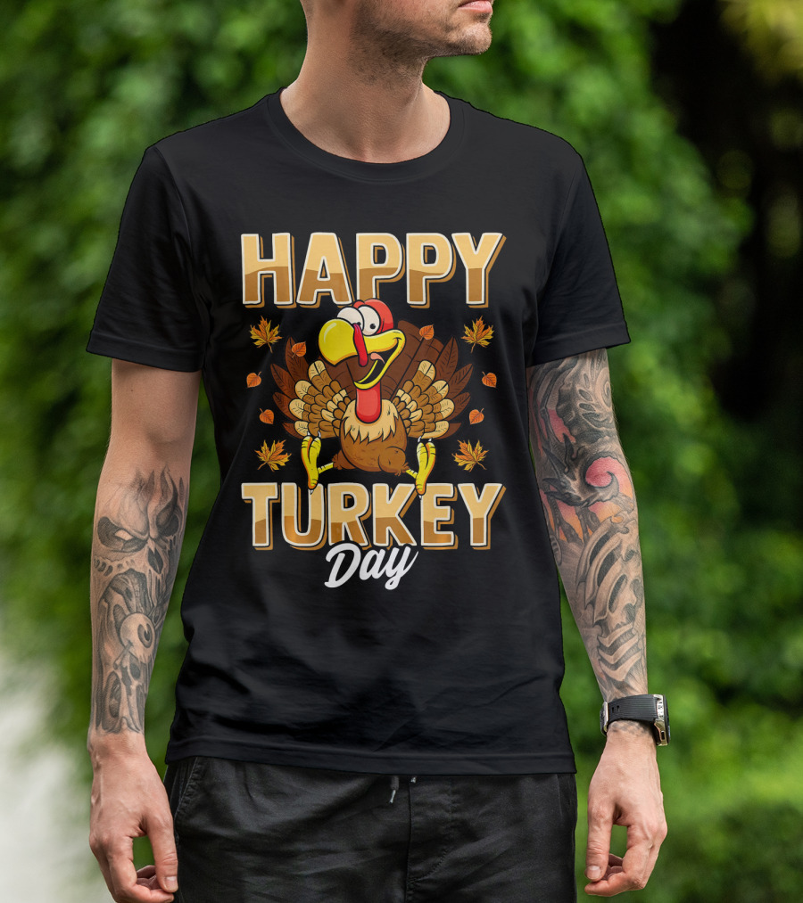 Happy Turkey Day Thanksgiving Day T-Shirt