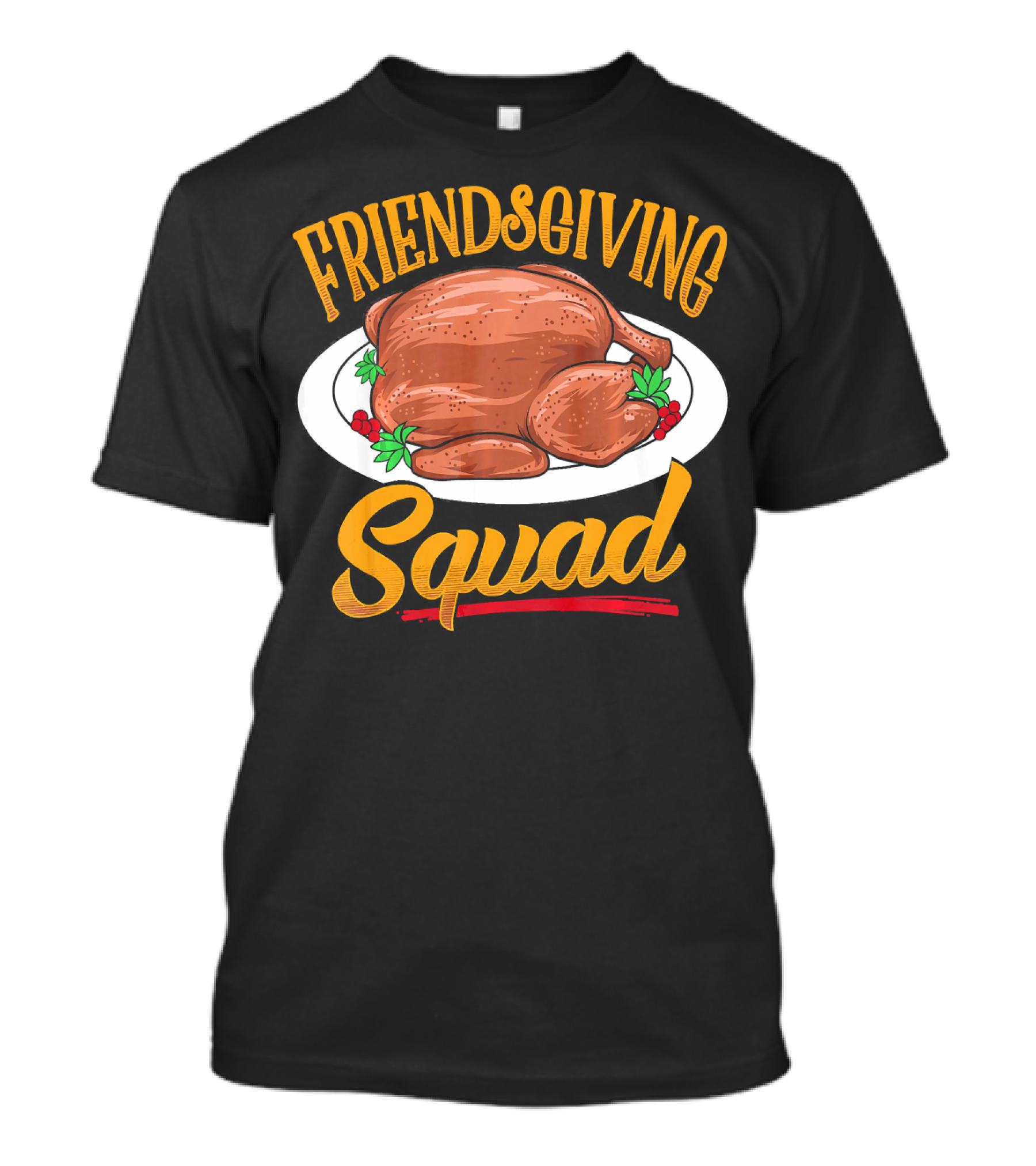 Friendsgiving Squad Turkey Plate Iconic Thanksgiving T-Shirt