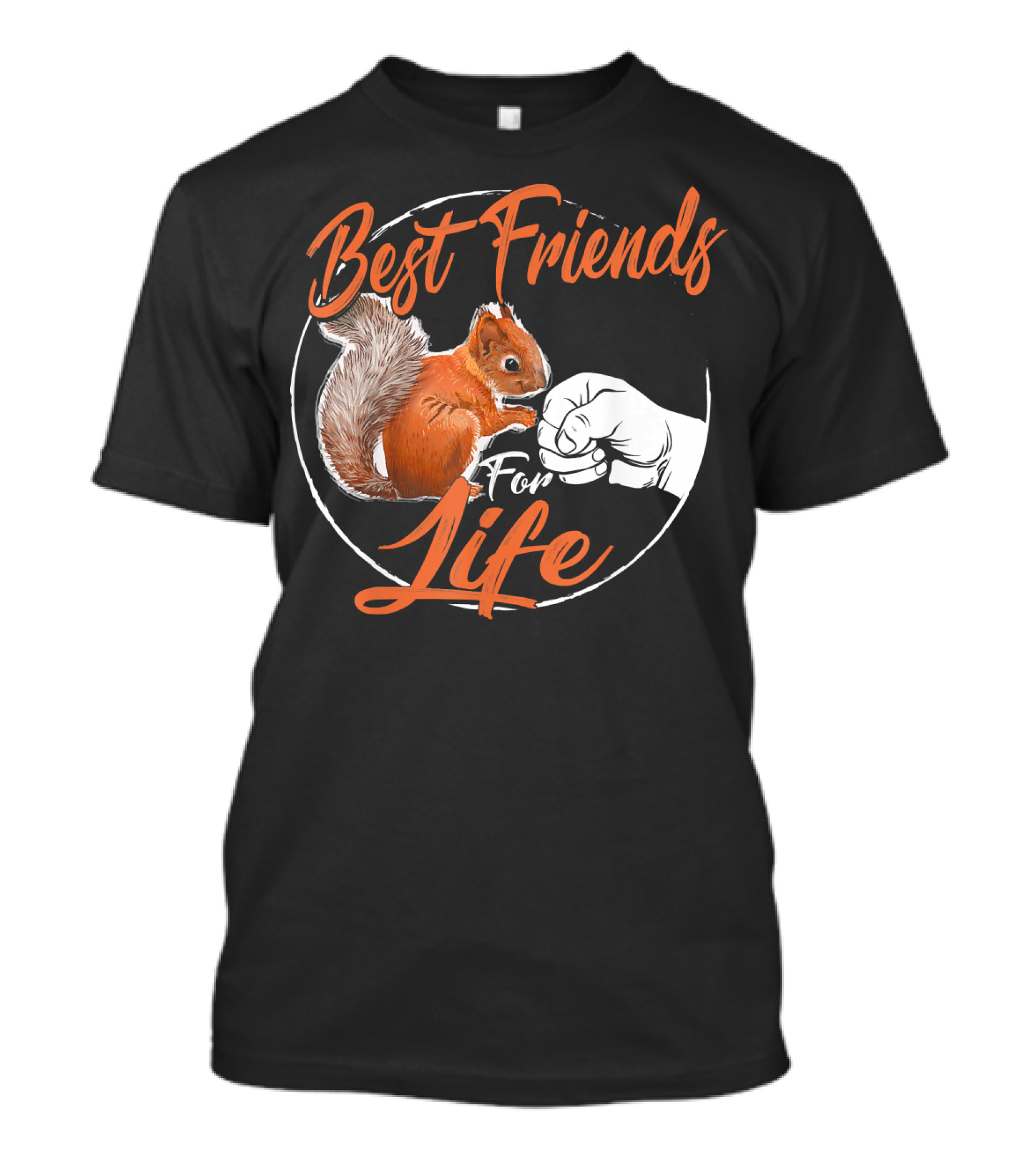 Best Friends For Life Funny Squirrel Fist Bump T-Shirt