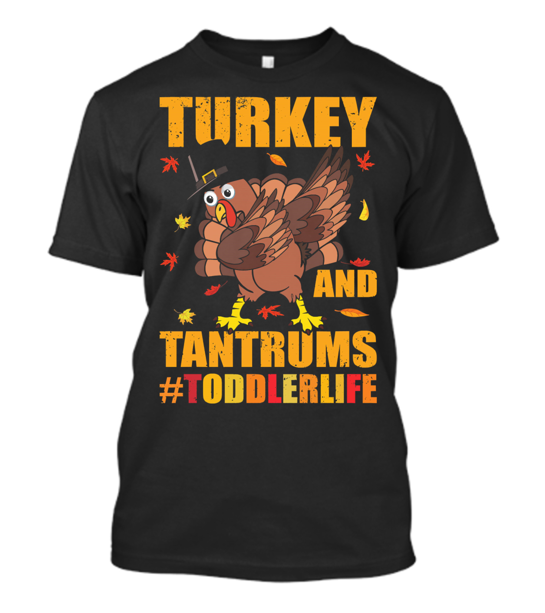 Turkey And Tantrums #ToddlerLife Autumn Leaves T-Shirt