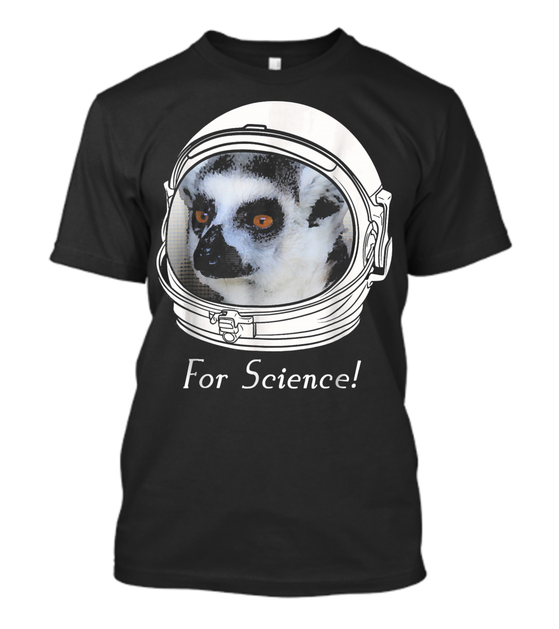 Funny Space NASA Astronaut Major Lemur For Science T-Shirt