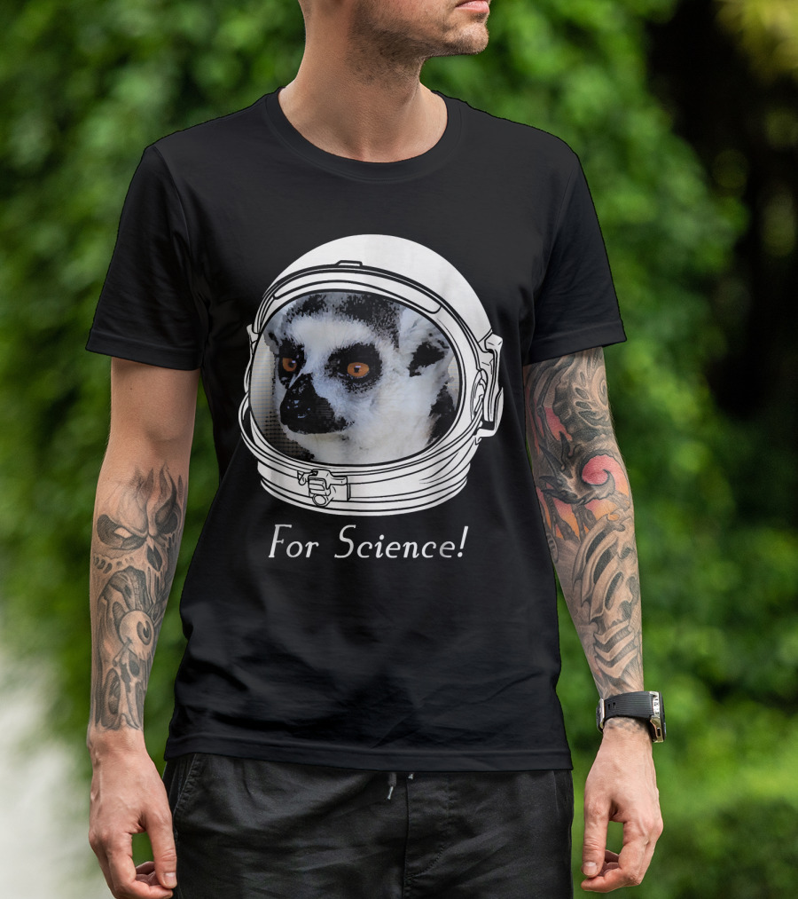 Funny Space NASA Astronaut Major Lemur For Science T-Shirt