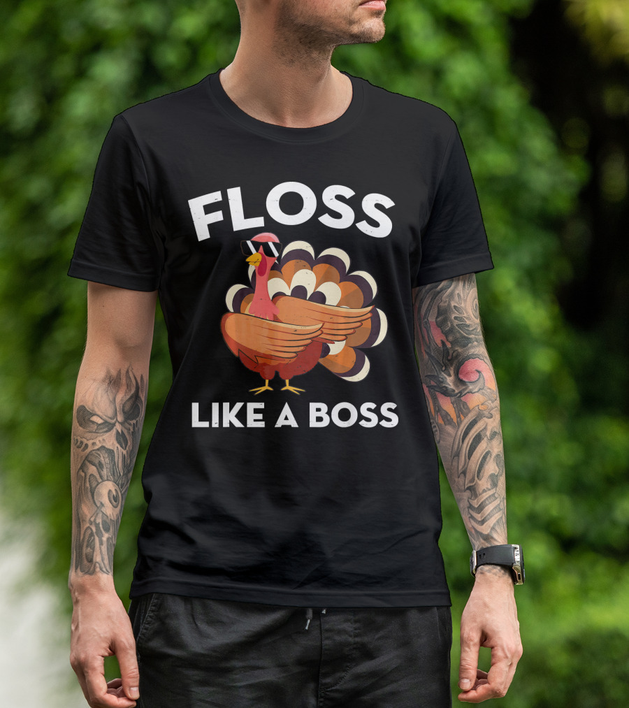 Floss Like A Boss Turkey T-Shirt
