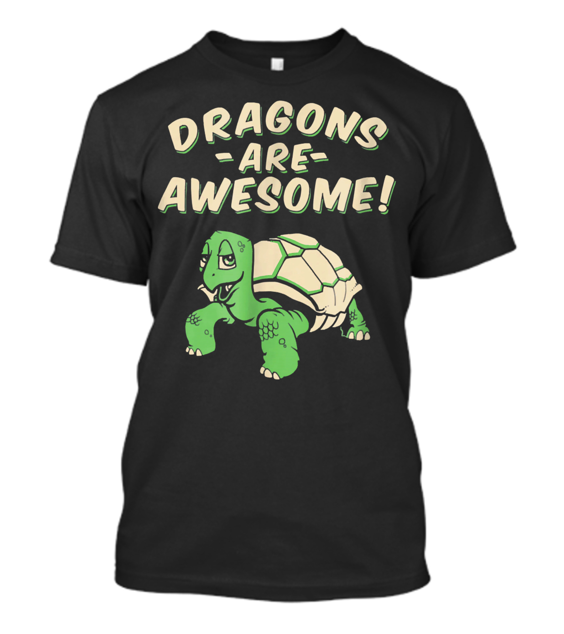Dragons Are Awesome Tortoise T-Shirt