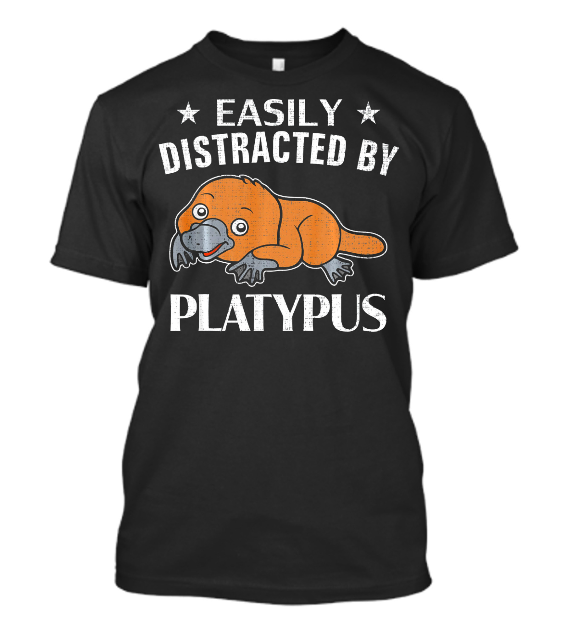 Easily Distracted By Platypus Funny Platypus T-Shirt