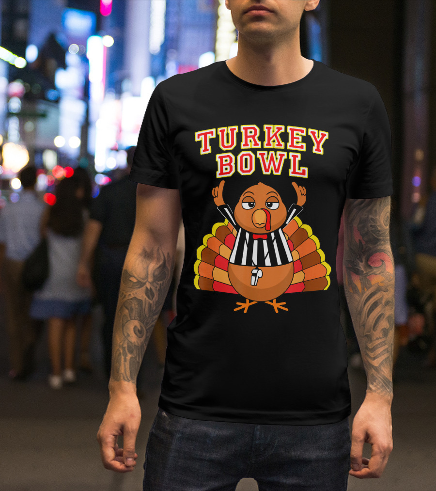 Turkey Bowl Annual Family Football Thanksgiving T-Shirt