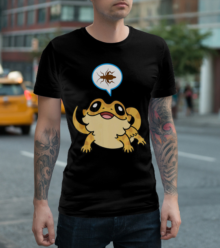 Funny Bearded Dragon Crickets Dream T-Shirt