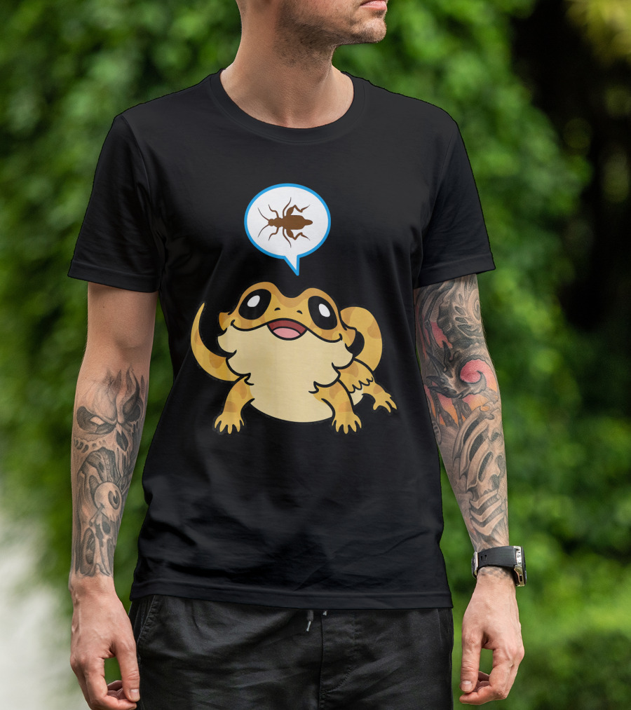 Funny Bearded Dragon Crickets Dream T-Shirt