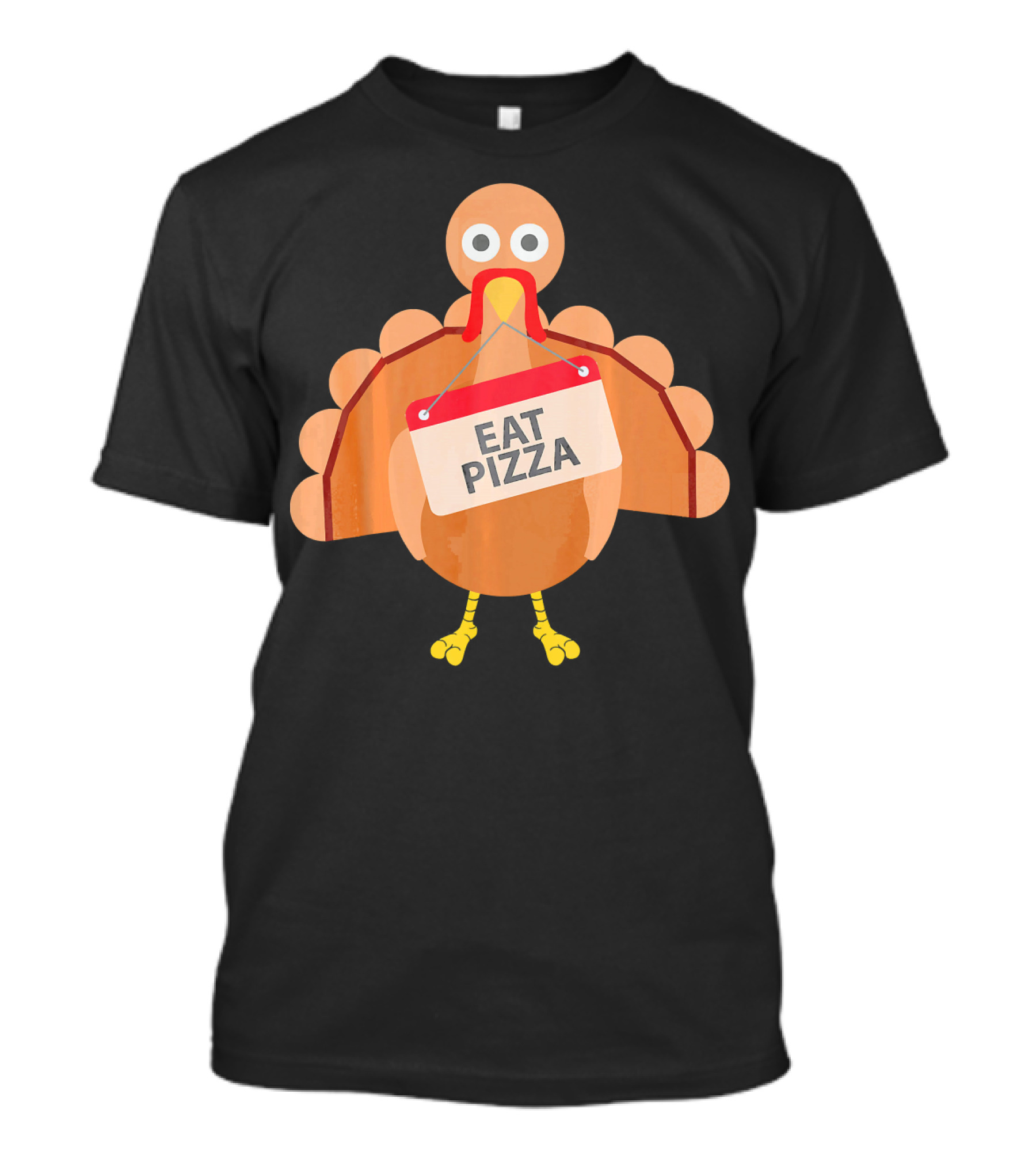 Eat Pizza Turkey Funny Emoji T-Shirt