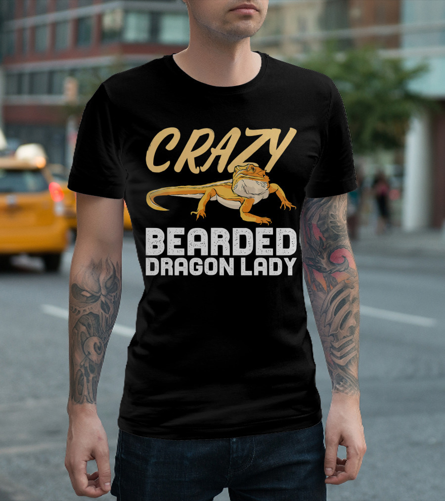 Crazy Bearded Dragon Lady T-Shirt