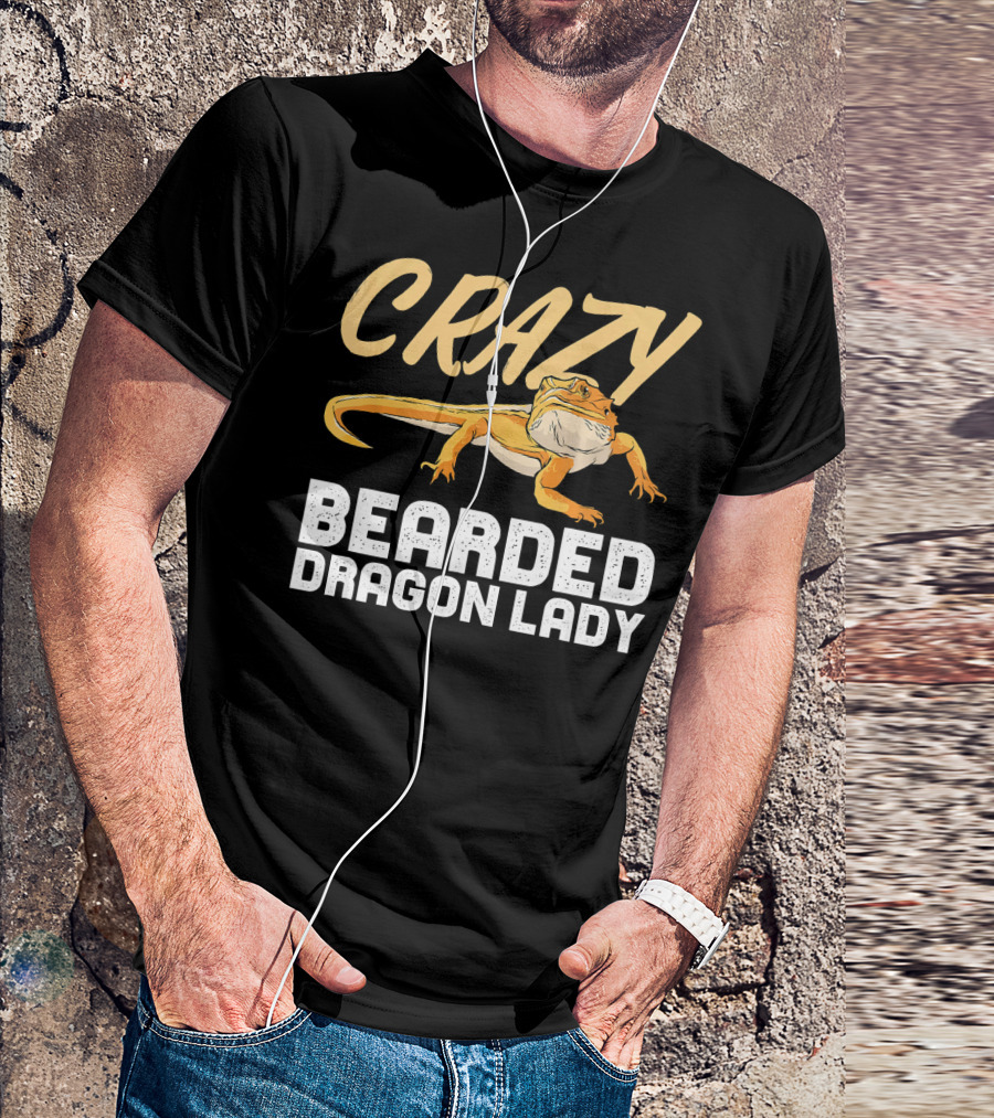 Crazy Bearded Dragon Lady T-Shirt
