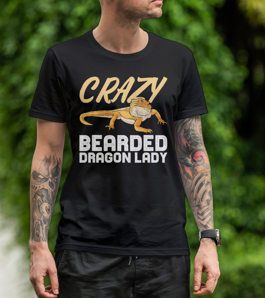 Crazy Bearded Dragon Lady T-Shirt
