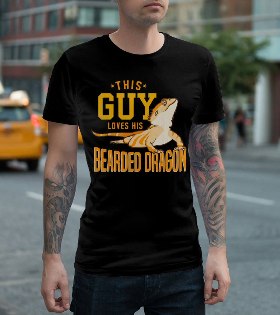 This Guy Loves His Bearded Dragon T-Shirt