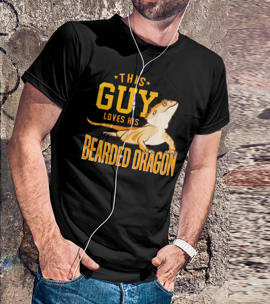 This Guy Loves His Bearded Dragon T-Shirt