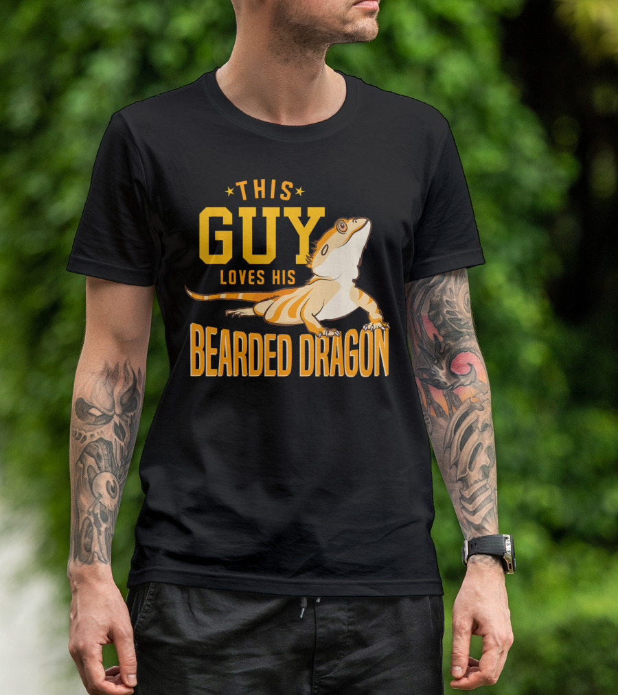 This Guy Loves His Bearded Dragon T-Shirt