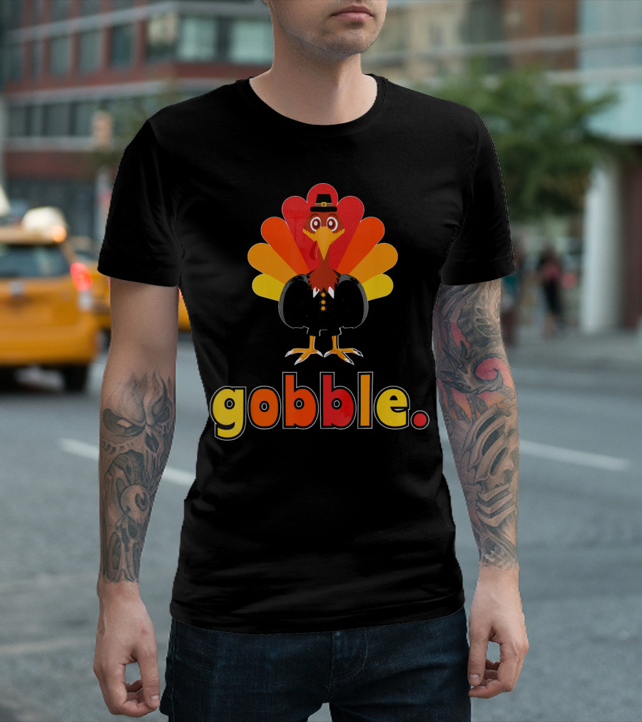 Gobble Turkey Pilgrim T-Shirt