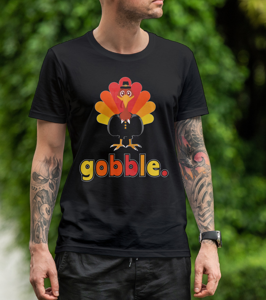 Gobble Turkey Pilgrim T-Shirt