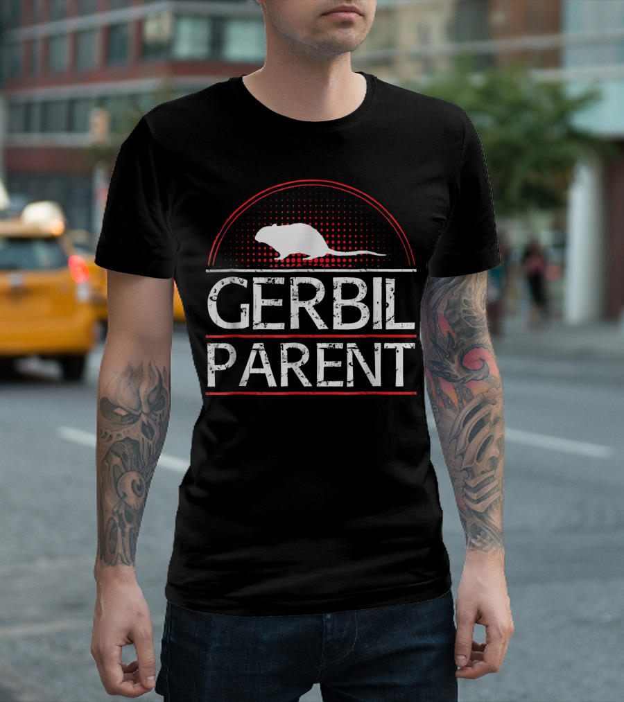 Gerbil Parent Love Family Pet Animal T-Shirt
