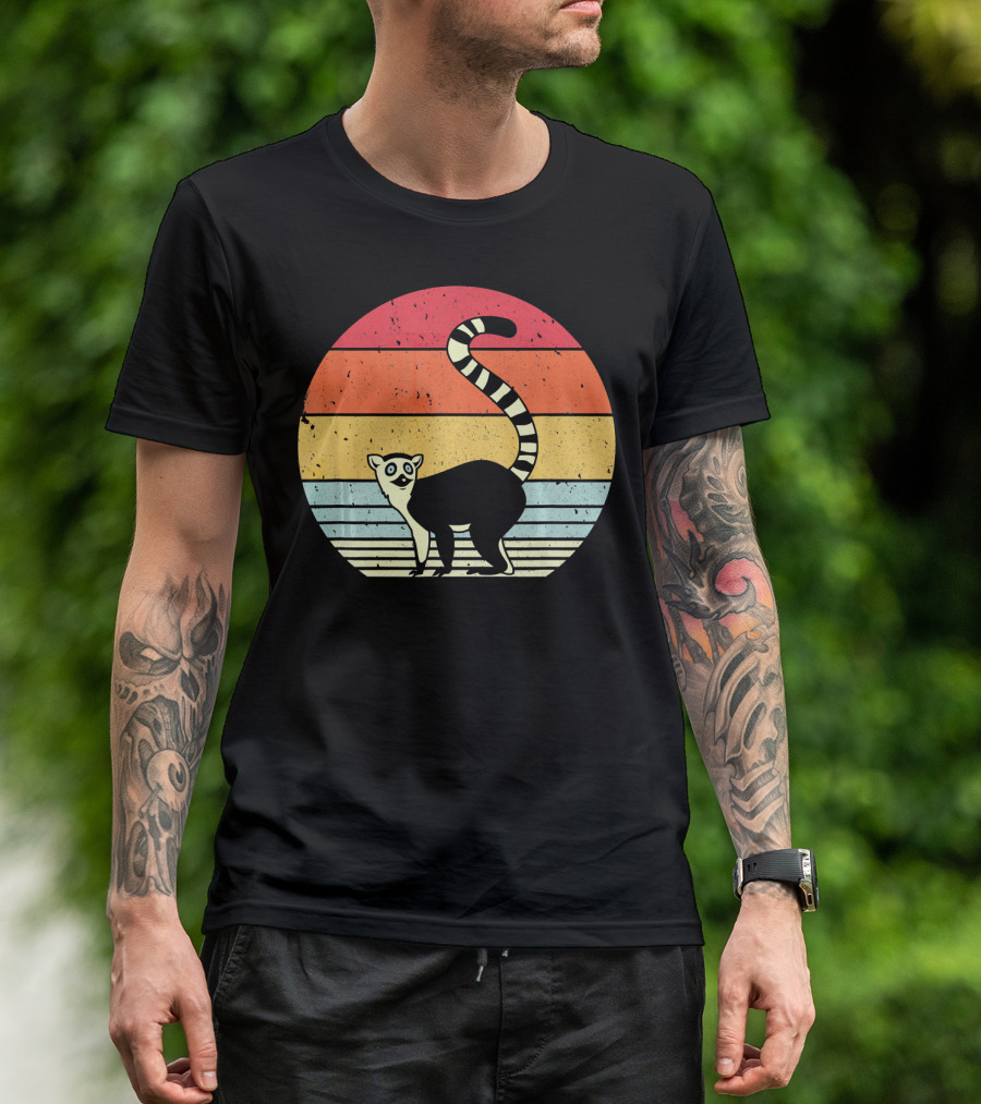 Lemur Vintage Sunset T-Shirt
