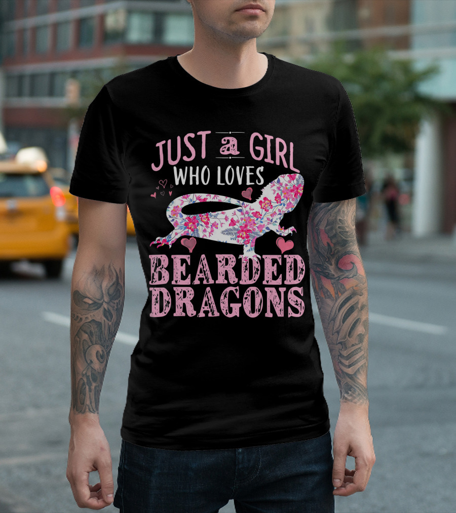 Just A Girl Who Loves Bearded Dragons T-Shirt