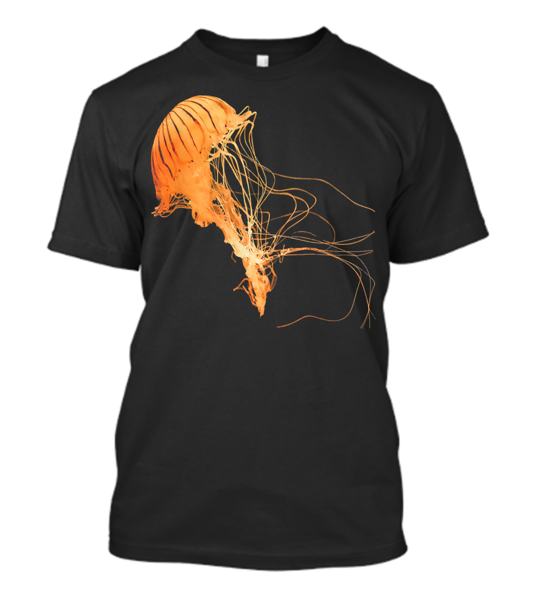 Power Prints Orange Luminous Jellyfish T-Shirt