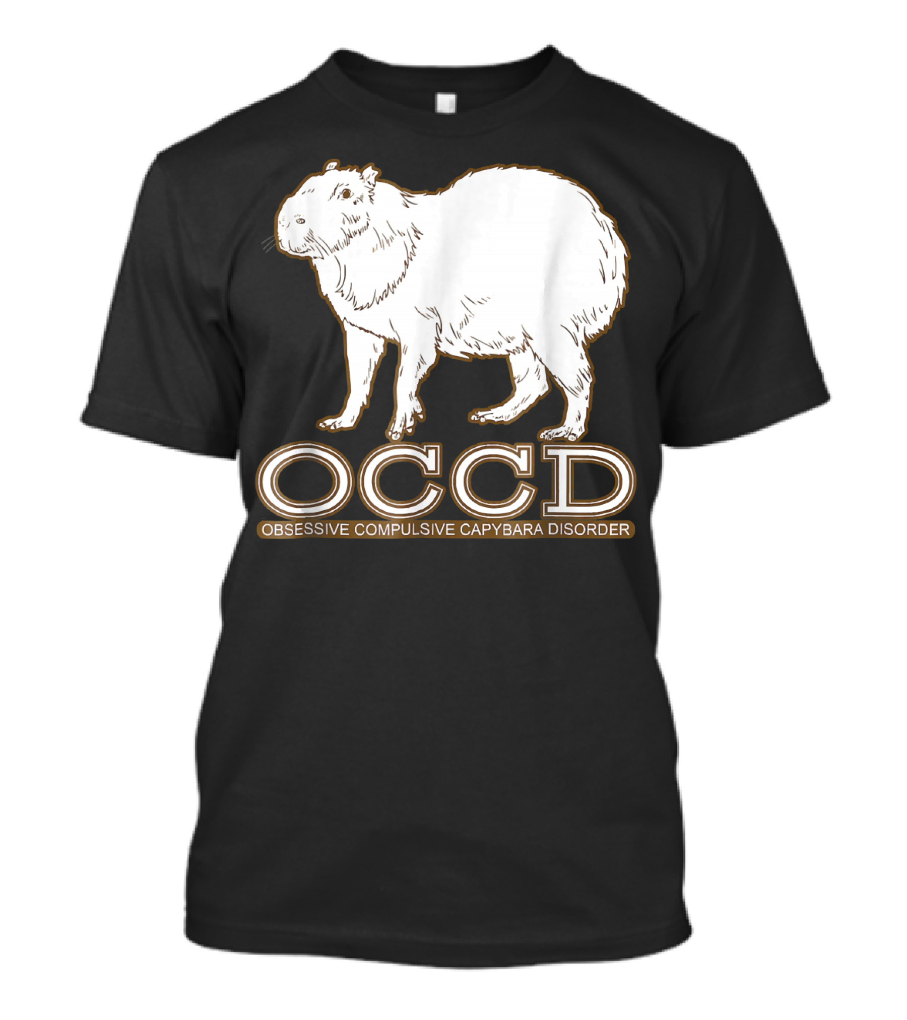 OCCD Obsessive Compulsive Capybara Disorder Cute Guinea T-Shirt