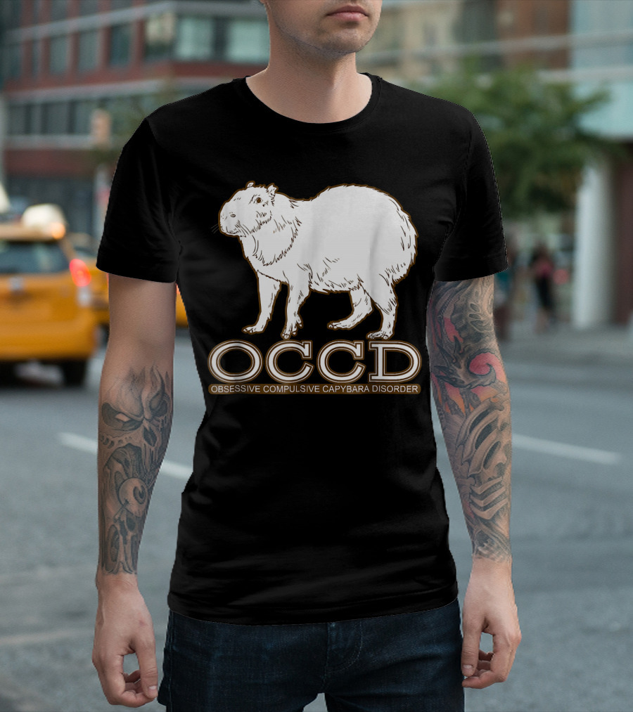 OCCD Obsessive Compulsive Capybara Disorder Cute Guinea T-Shirt
