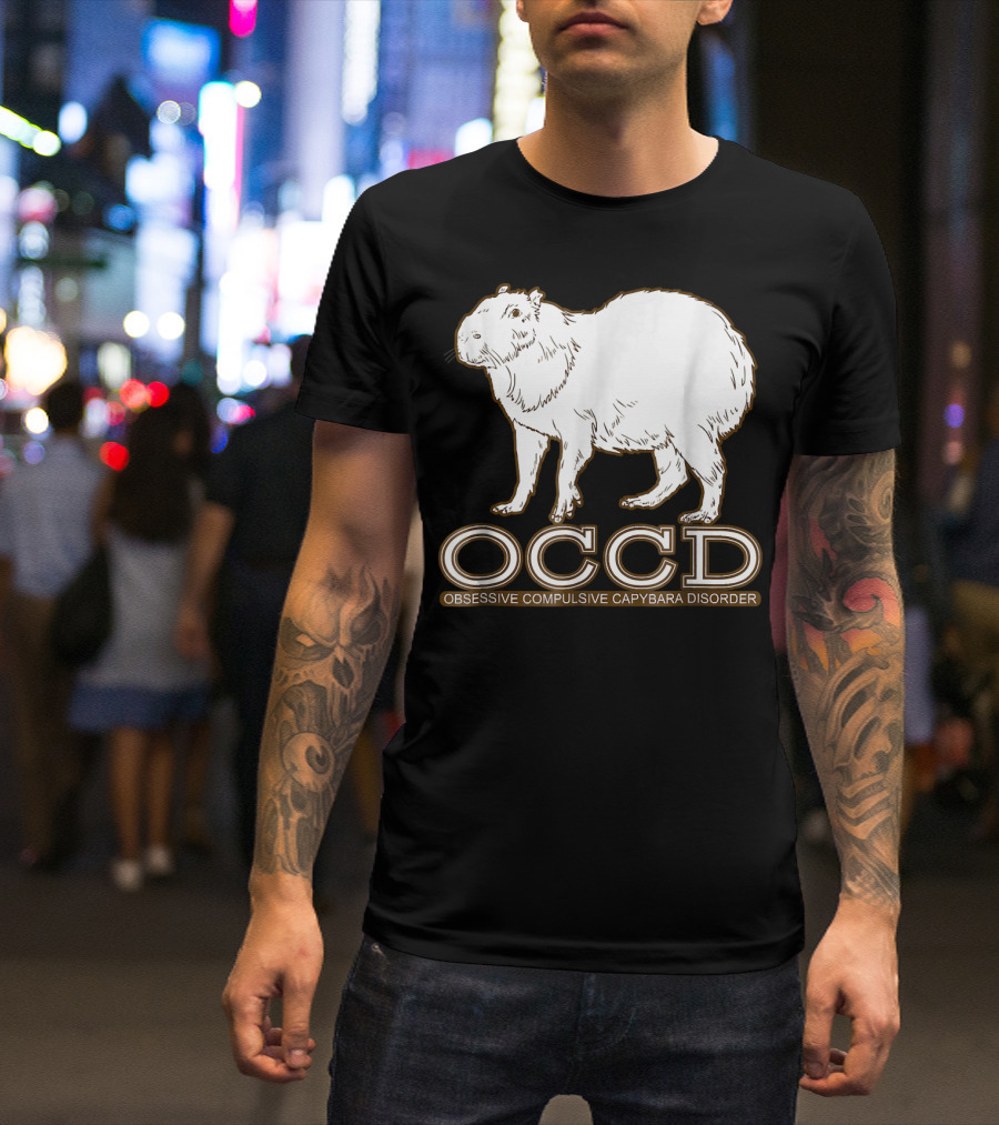 OCCD Obsessive Compulsive Capybara Disorder Cute Guinea T-Shirt