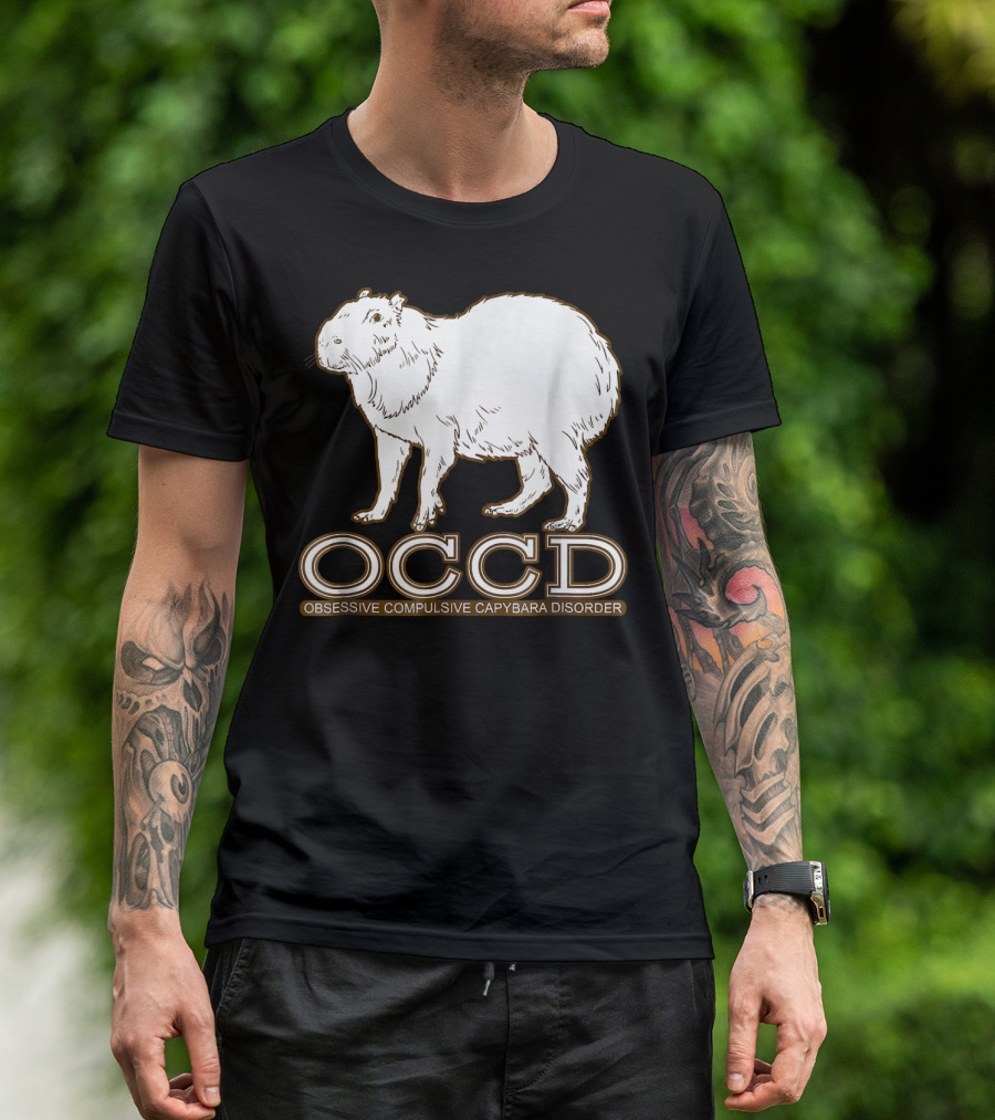 OCCD Obsessive Compulsive Capybara Disorder Cute Guinea T-Shirt
